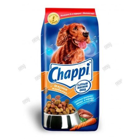 chappi корм для собак сытный мясной обед мясное изобилие овощи,травы 2,5кг