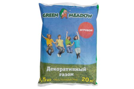 Газон Игровой семена, Зеленый ковер Мягкая упаковка 0,5кг