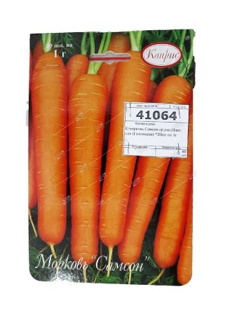 Морковь Самсон, семена Каприс 20шт по 1г