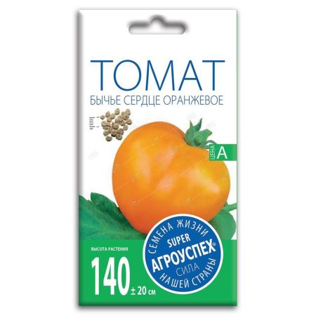 Томат Бычье сердце оранжевое, семена Агроуспех 0,05г (300)