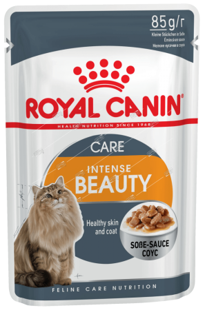 royal canin корм для кошек интенс бьюти для красоты шерсти соус пауч 85г