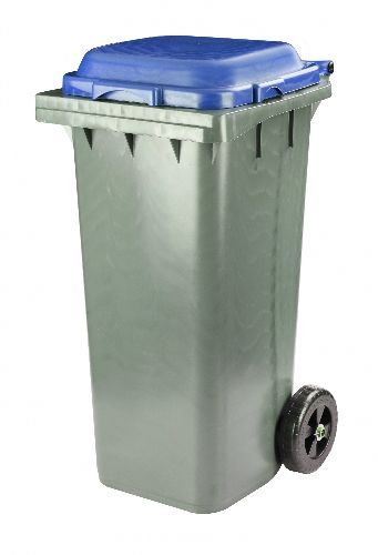 Бак для мусора 120л на колесах синий М4667 ВЫВОД