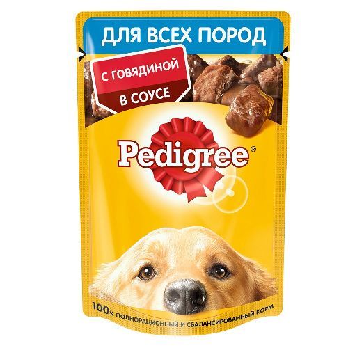 Педигри корм для взрослых собак с Говядиной  28*85г F5861