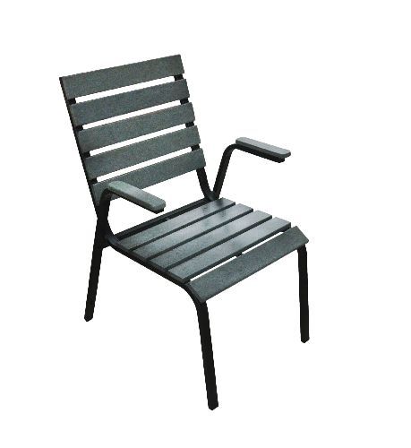 Кресло Ривьера серый, размер сиденья 49*44см, h44см
