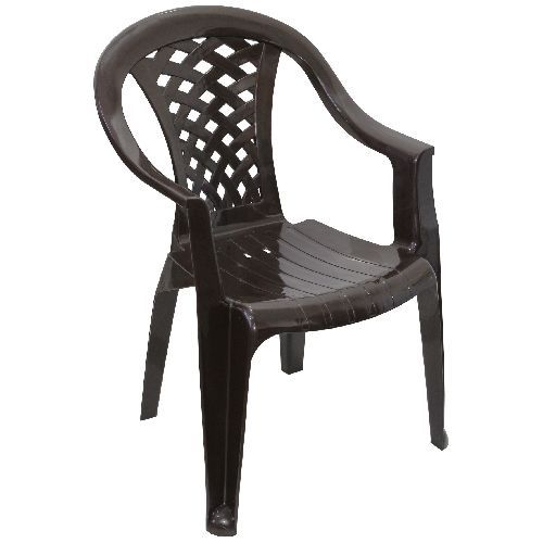 Кресло пластиковое Комфорт 57*55*82,5см коричневое,05582 Милих