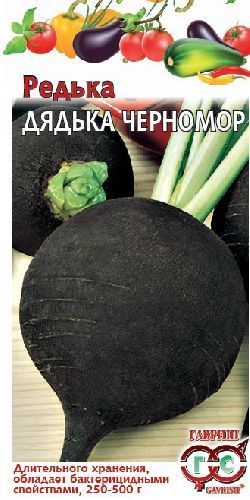 Редька Дядька Черномор, семена Гавриш Автор 2г