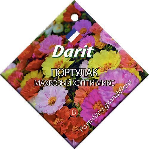 Портулак махровый Хэппи микс, семена Дарит 0,1г (400)