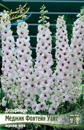 Дельфиниум Меджик Фонтейн Уайт Delphinium Magic Fountains White I 1шт, капер, Колорлайн