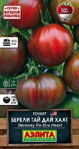 Томат Беркли тай дай хаат (Berkeley tie dye heart), семена Аэлита Народный любимец 20шт