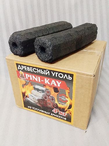 Уголь древесный брикетированный PINI-KAY 4кг