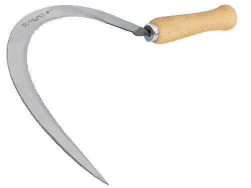 Серп со стальным лезвием деревянная рукоятка 2,20" TRUPER HP-2 