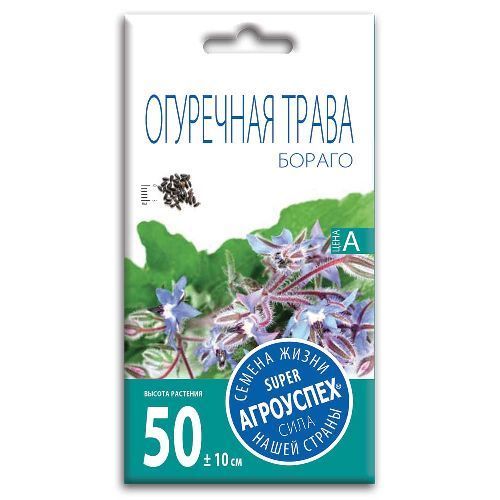 Огуречная трава Бораго, семена Агроуспех 0,3г (250)