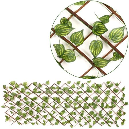 Заборчик декоративный Листья плюща, пвх/пластик, зеленый, 0,9*2м