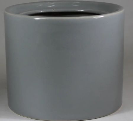 Кашпо декоративное Лидер большое светло-серый 5л h-19см d-21см Тамбовская керамика