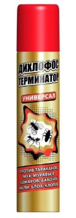 Дихлофос Терминатор аэрозоль от насекомых без запаха 400мл (12) 05-014 ВЫВОД (Замена на Арт. 138674)