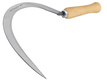 Серп со стальным лезвием деревянная рукоятка 0,16" TRUPER HP-0  