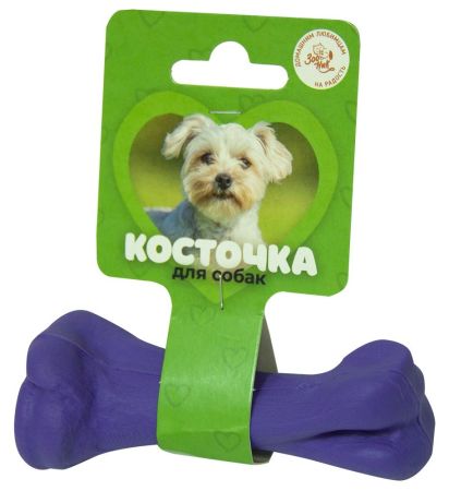 игрушка для собак плавающая кость литая малая 11см цвет в ассортименте зооник