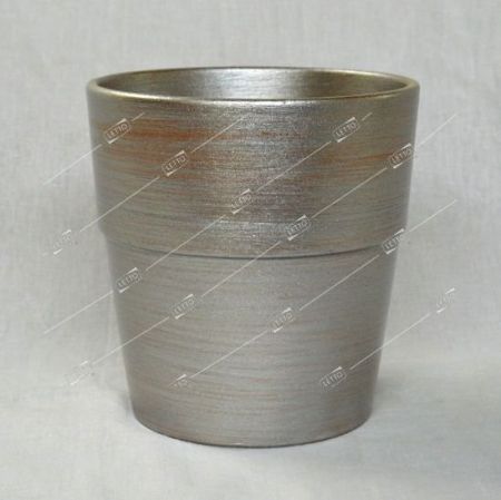 Горшок керамический Металлик №5 Конус d22 h23 5л