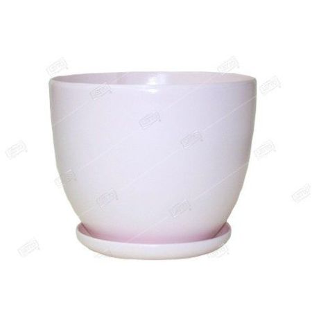 Горшок керамический Барилка пудровый-розовый d16см h13см