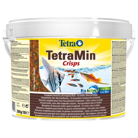 корм для рыб tetramin pro crisps для всех видов, чипсы 10л ведро tetra
