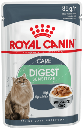 royal canin корм для кошек дайджест сенситив при чувств пищевар от 1-7лет 85г соус 
