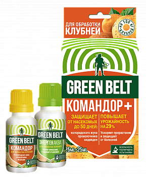 Препарат для обработки клубней картофеля от колорадского жука КОМАНДОР 2фл по 25мл Грин Бэлт (24) 