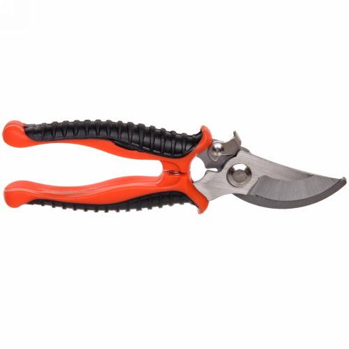 Секатор плоскостной 7,5" (19,5см) "Фортуна" пластиковые прорезиненные ручки ДоброСад (826-036)