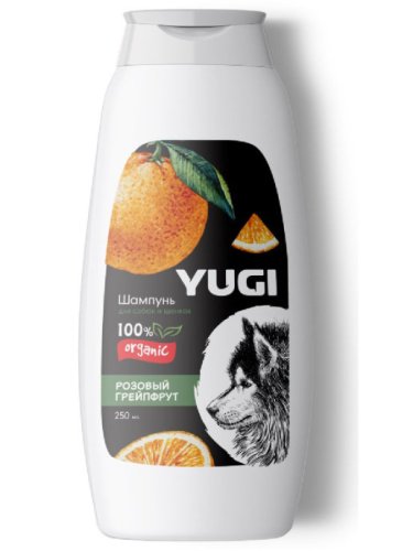 шампунь для котят и кошек розовый грейпфрут yugi 250мл 