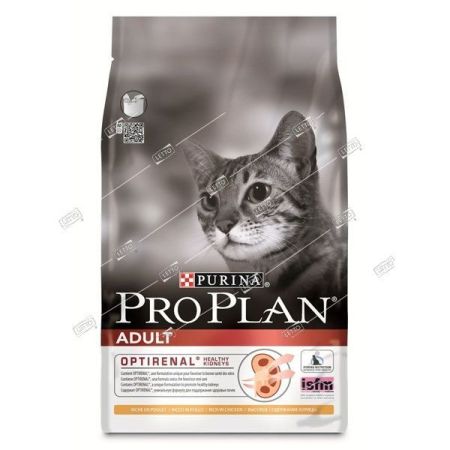 purina pro plan adult корм для кошек курица, рис 1,5кг