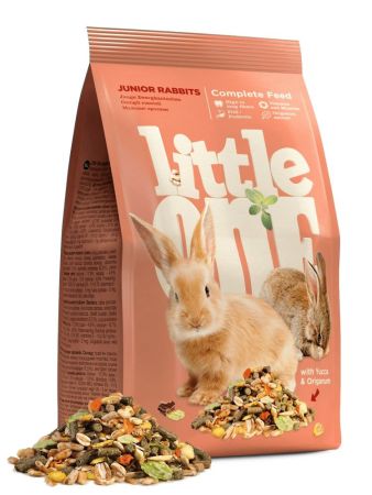 зерносмесь little one для молодых кроликов 400г (10) 29529