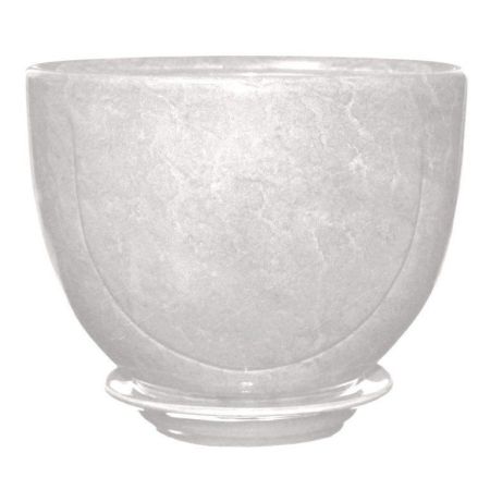 Горшок керамический Жемчужина №2 белый h-18 см d-25 см 5л 1 сорт Тамбовская керамика