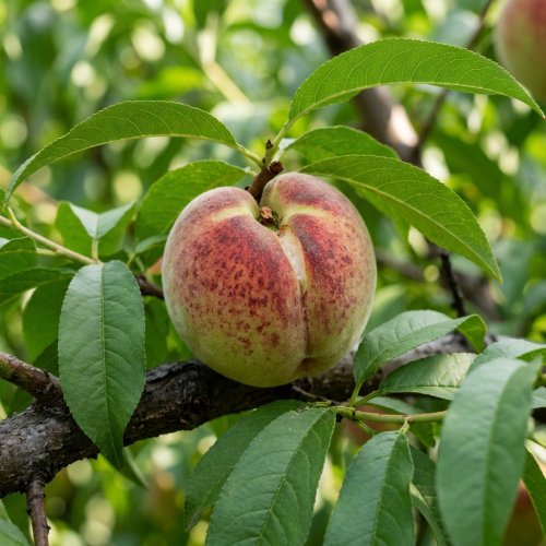 Персик Amsden (белая мякоть) 1/2 ШТАМБ с10 180/200 Prunus persica Amsden 1/2 Fusto (И)