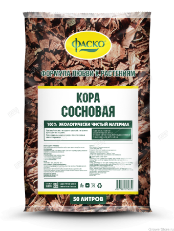 Кора СОСНОВАЯ Мульча Фаско 50 л (1/68) 