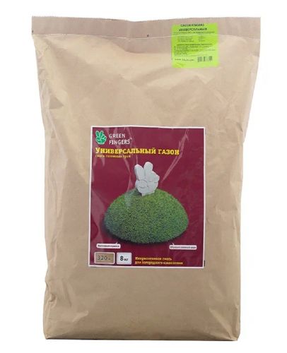 Газон Универсал GREEN FINGERS, семена 8кг Зеленый ковер