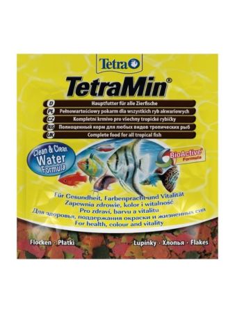 корм для рыб tetramin хлопья пакет 12г 