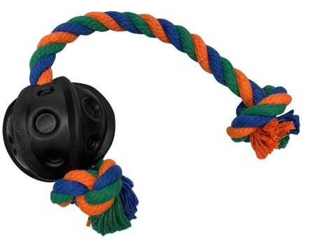 игрушка для собак плавающая мяч космосна веревке 9,5см цвет в ассортименте зооник 164178