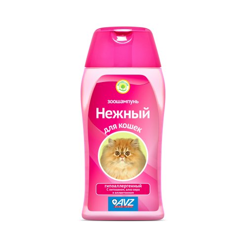 шампунь для кошек нежный 180мл (30) ав830 