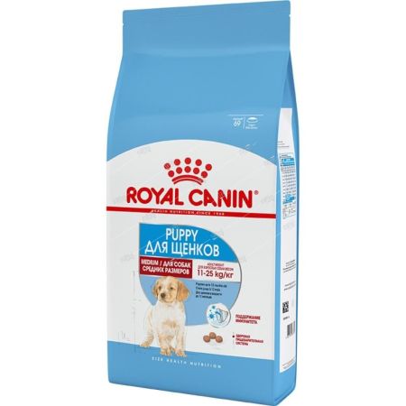 royal canin корм для щенков медиум паппи средних пород от 2-12мес 3кг