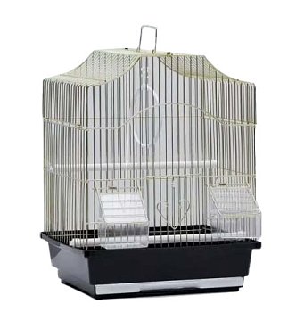 Клетка для птиц фигурная, укомплектованная, 30*23*39 см, №1