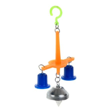 игрушка для птиц с колокольчиком №2 микс цветов, бриллиант