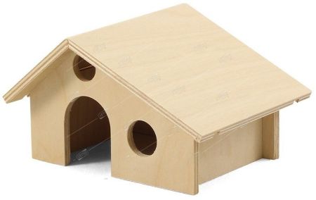 домик для мелких животных деревянный, 165*130*100мм 42032005 gamma
