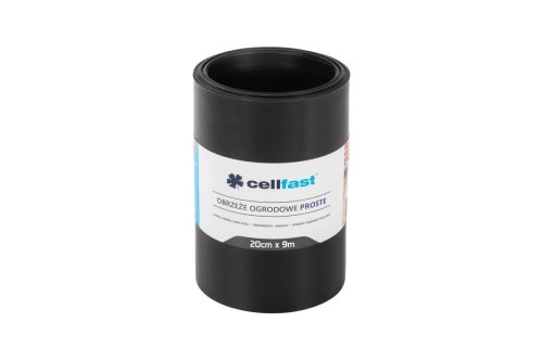 Бордюр садовый простой (чёрный) 20см х 9м Cellfast (30-233Н)