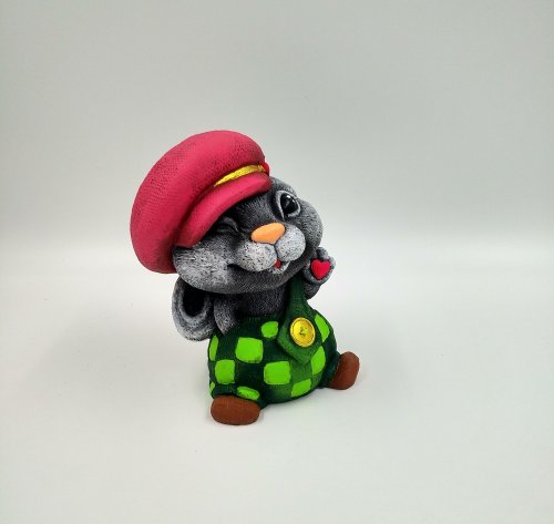 Садовая фигурка Гаврошевый зайка, 15*12*18см, Ф209