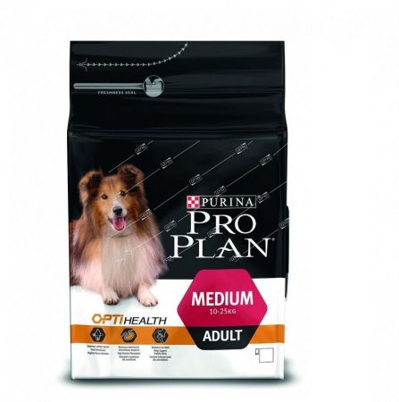 purina pro plan корм для собак средних пород курица,рис 3кг