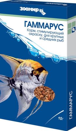 корм для рыб природный гаммарус, коробка 10г (10), зоомир