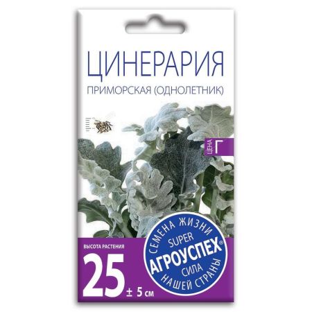 Цинерария Приморская, семена Агроуспех 0,1г (400)