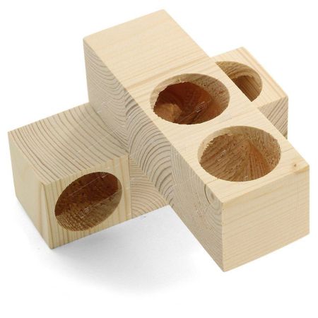 игрушка-лабиринт для мелких животных деревянный, 135*85*135мм, gamma