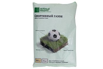 Газон Спортивный, семена 1кг Зеленый Квадрат (20)