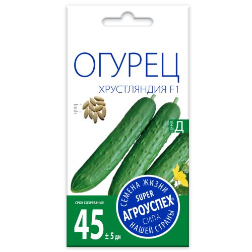 Огурец Хрустляндия F1, семена Агроуспех 10шт (400)