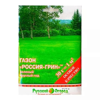 Газон Россия Грин семена, Русский огород 30г